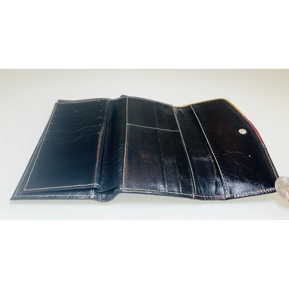 Leather Wallet Cluch Card Holder Black Brown Red Yellow WALLET
